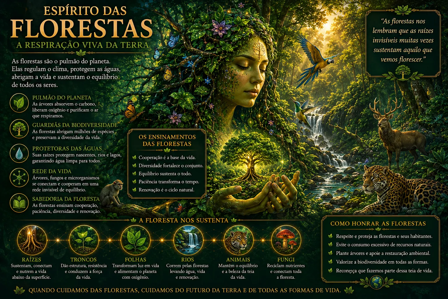 ESPÍRITO DAS FLORESTAS: A RESPIRAÇÃO VIVA DA TERRA