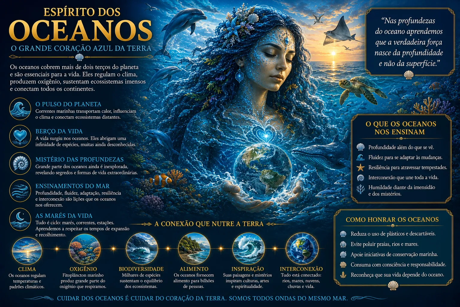 ESPÍRITO DOS OCEANOS: O GRANDE CORAÇÃO AZUL DA TERRA
