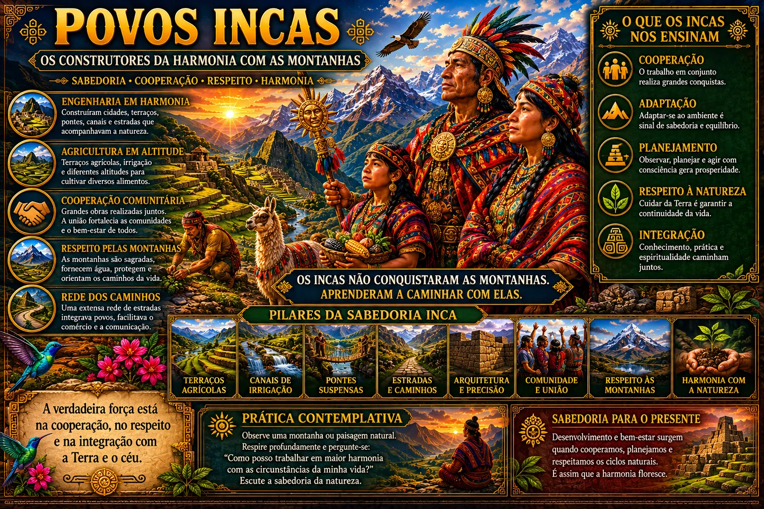 POVOS INCAS: OS CONSTRUTORES DA HARMONIA COM AS MONTANHAS