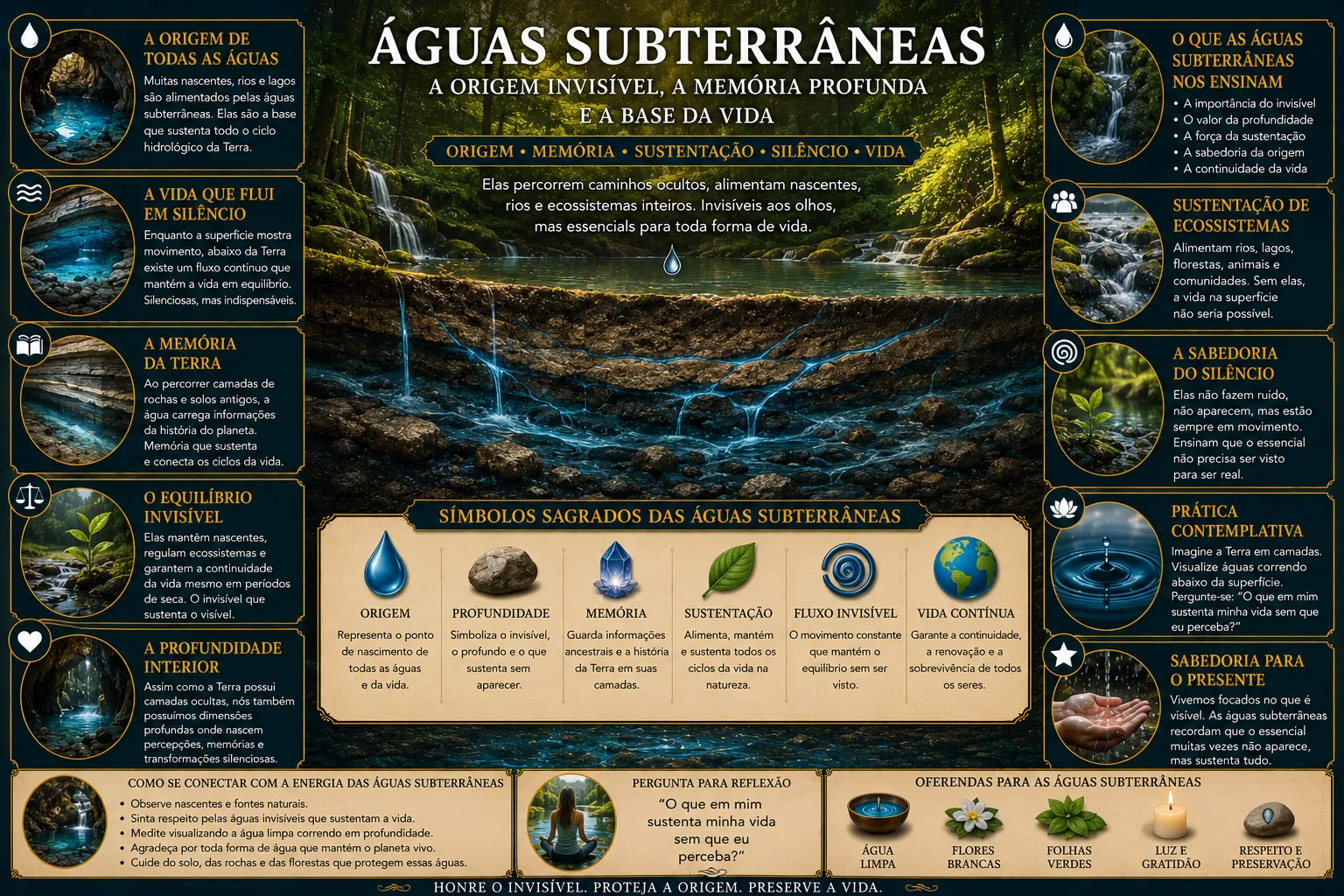 ÁGUAS SUBTERRÂNEAS: A ORIGEM INVISÍVEL, A MEMÓRIA PROFUNDA E A BASE DA VIDA 15 ÁGUAS SUBTERRÂNEAS: A ORIGEM INVISÍVEL, A MEMÓRIA PROFUNDA E A BASE DA VIDA