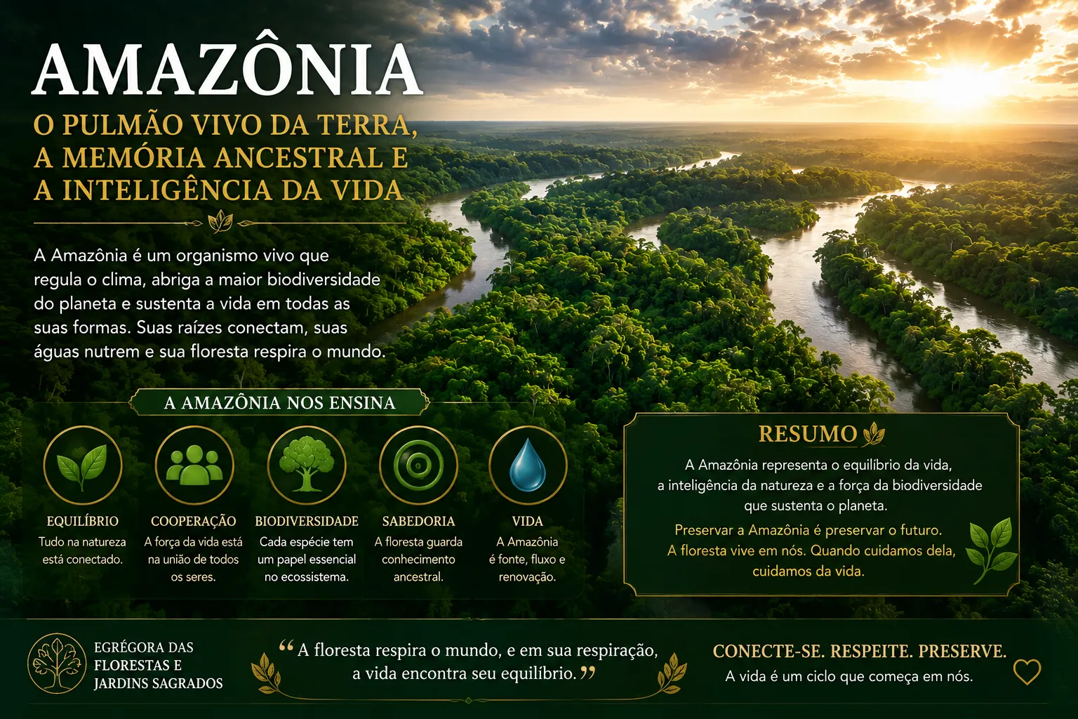 AMAZÔNIA: O PULMÃO VIVO DA TERRA, A MEMÓRIA ANCESTRAL E A INTELIGÊNCIA DA VIDA 14 AMAZÔNIA: O PULMÃO VIVO DA TERRA, A MEMÓRIA ANCESTRAL E A INTELIGÊNCIA DA VIDA