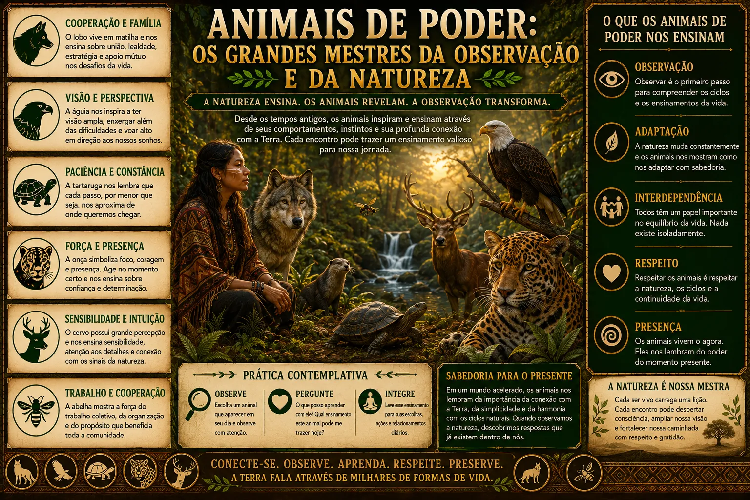 ANIMAIS DE PODER: OS GRANDES MESTRES DA OBSERVAÇÃO E DA NATUREZA