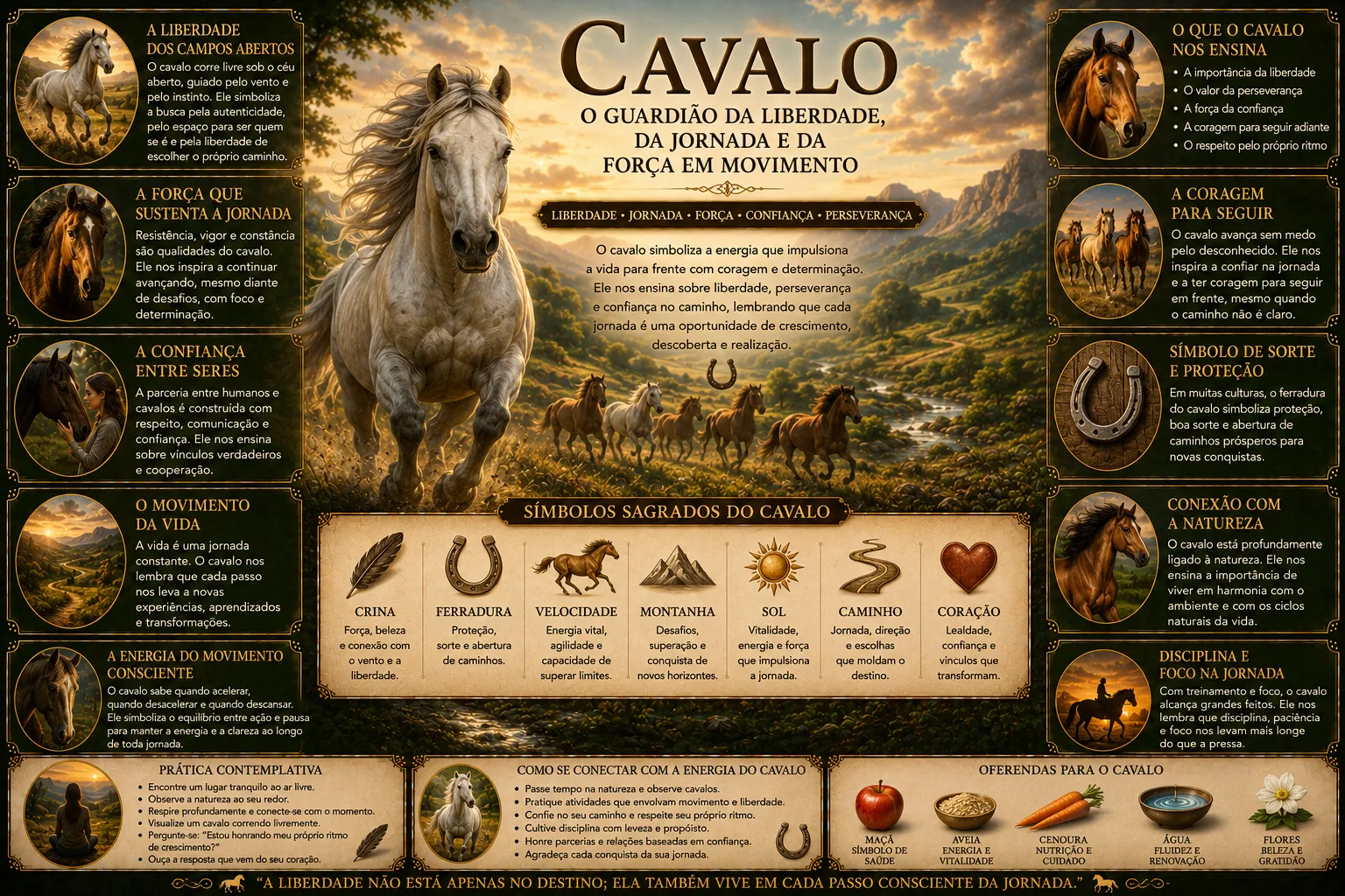 CAVALO: O GUARDIÃO DA LIBERDADE, DA JORNADA E DA FORÇA EM MOVIMENTO 24 CAVALO: O GUARDIÃO DA LIBERDADE, DA JORNADA E DA FORÇA EM MOVIMENTO