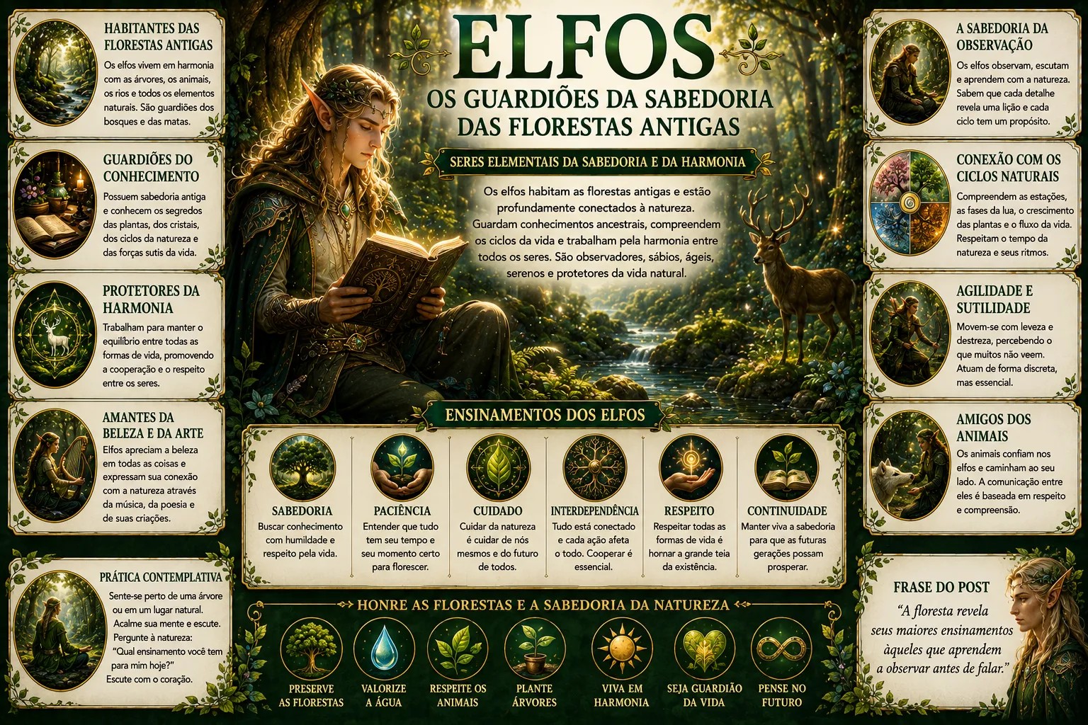 ELFOS: OS GUARDIÕES DA SABEDORIA DAS FLORESTAS ANTIGAS 52 ELFOS: OS GUARDIÕES DA SABEDORIA DAS FLORESTAS ANTIGAS