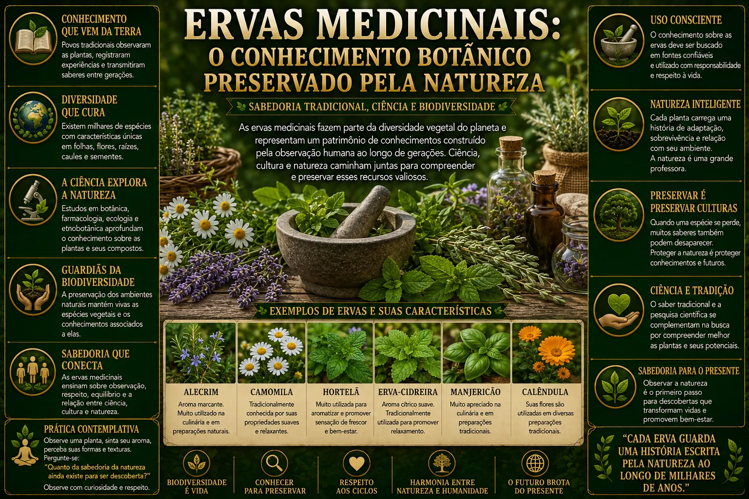 ERVAS MEDICINAIS: O CONHECIMENTO BOTÂNICO PRESERVADO PELA NATUREZA 61 ERVAS MEDICINAIS: O CONHECIMENTO BOTÂNICO PRESERVADO PELA NATUREZA