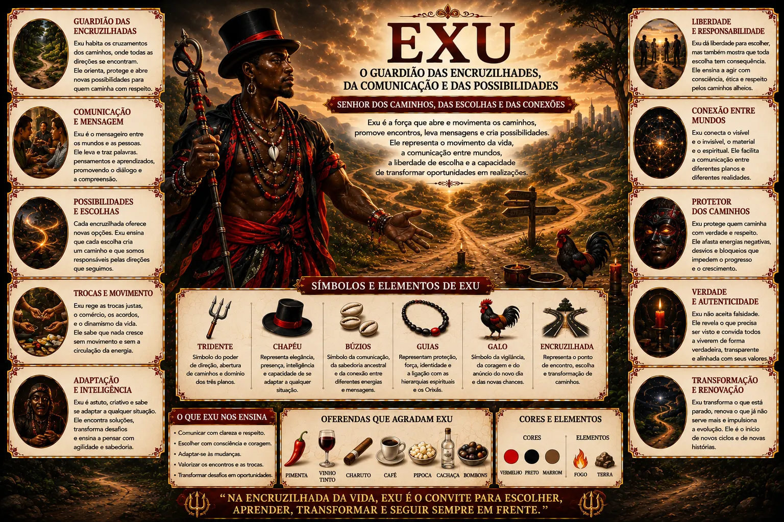EXU: O GUARDIÃO DAS ENCRUZILHADAS, DA COMUNICAÇÃO E DAS POSSIBILIDADES 41 EXU: O GUARDIÃO DAS ENCRUZILHADAS, DA COMUNICAÇÃO E DAS POSSIBILIDADES