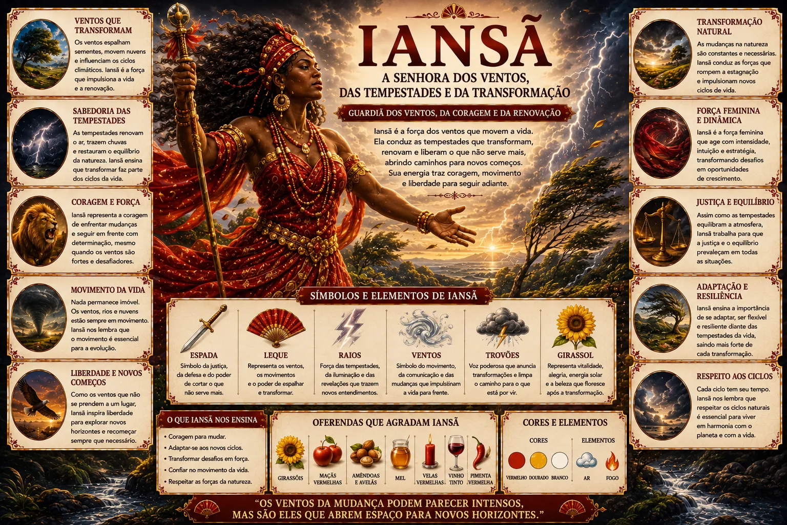 IANSÃ: A SENHORA DOS VENTOS, DAS TEMPESTADES E DA TRANSFORMAÇÃO 44 IANSÃ: A SENHORA DOS VENTOS, DAS TEMPESTADES E DA TRANSFORMAÇÃO