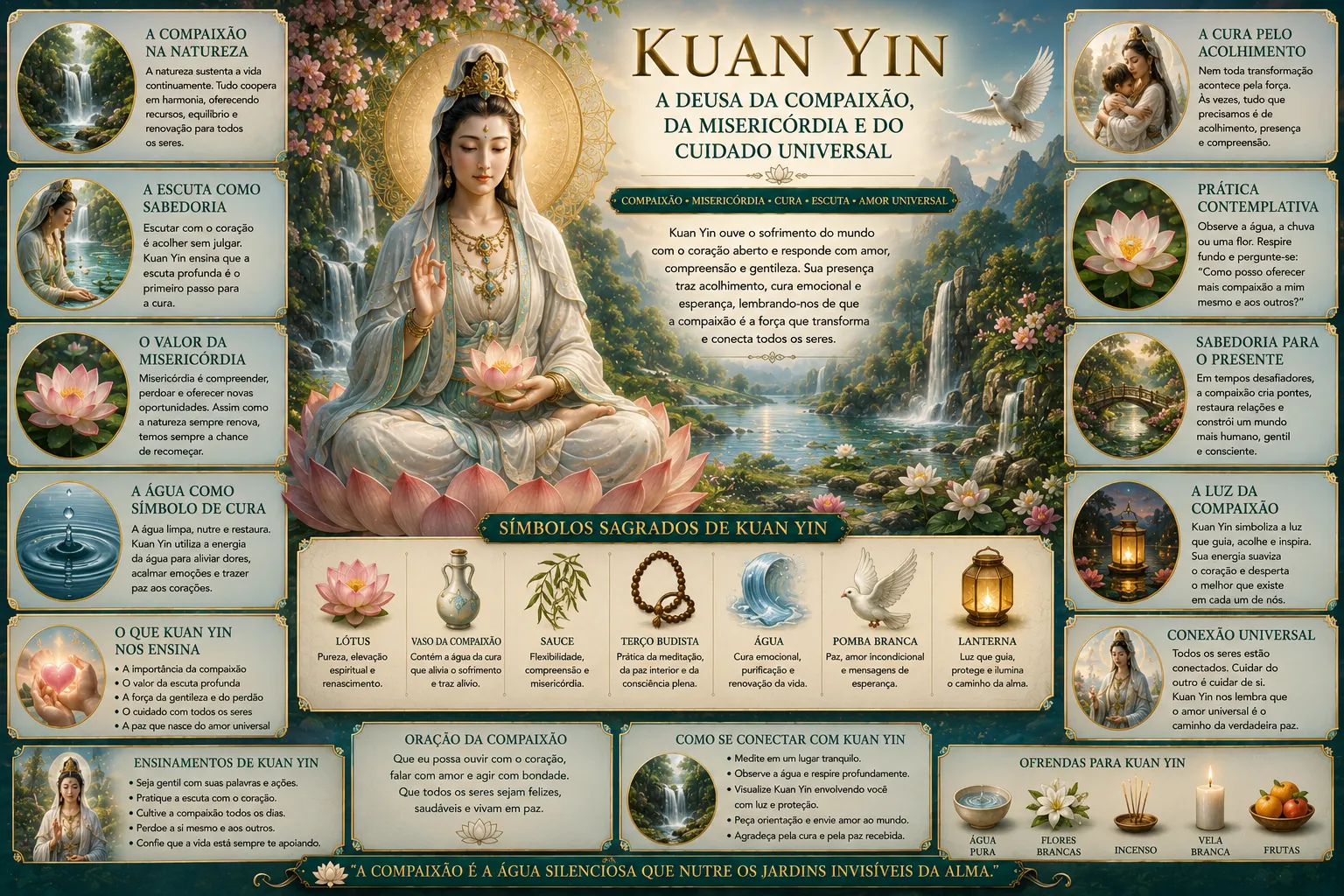 KUAN YIN: A DEUSA DA COMPAIXÃO, DA MISERICÓRDIA E DO CUIDADO UNIVERSAL 31 KUAN YIN: A DEUSA DA COMPAIXÃO, DA MISERICÓRDIA E DO CUIDADO UNIVERSAL
