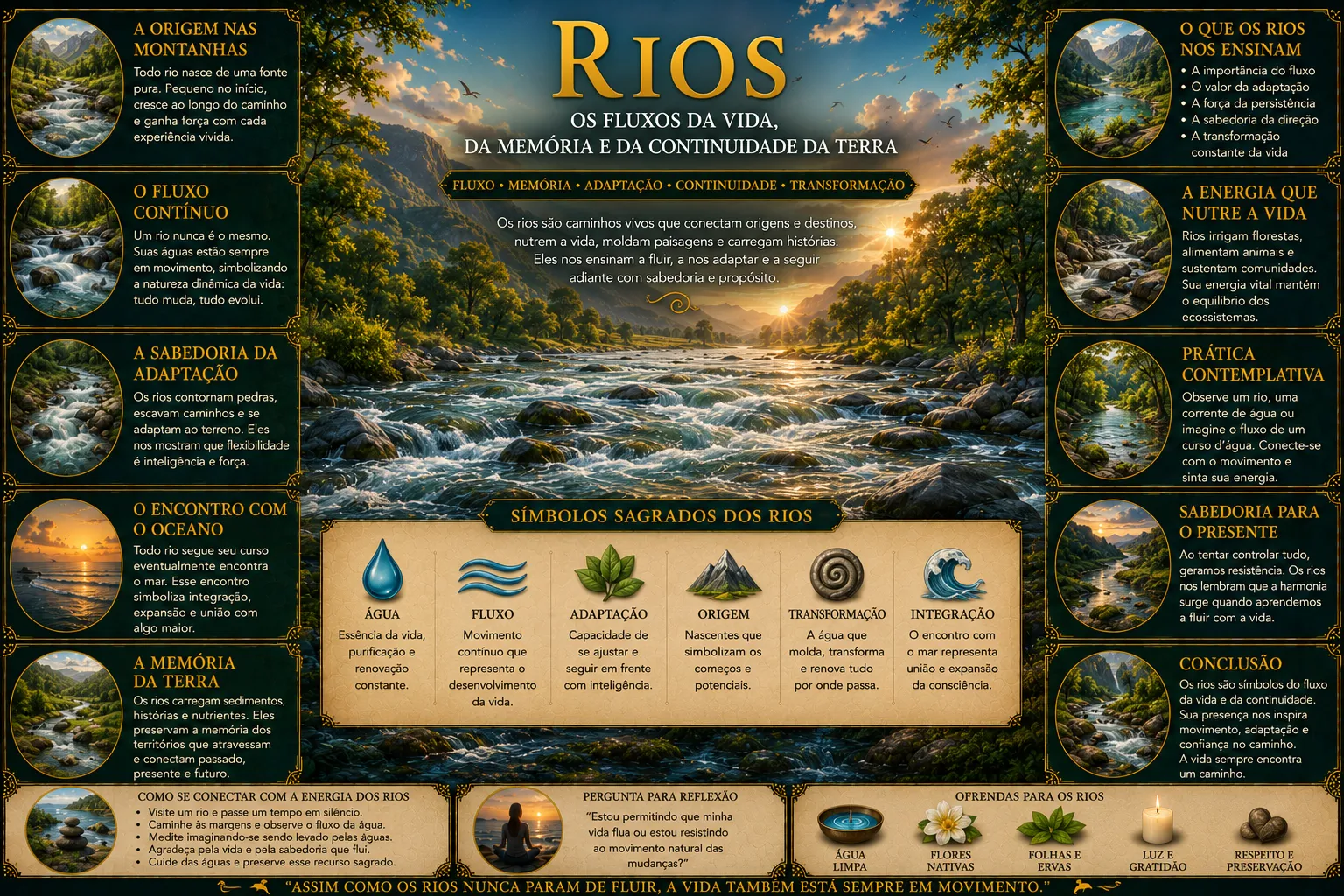 RIOS: OS FLUXOS DA VIDA, DA MEMÓRIA E DA CONTINUIDADE DA TERRA 20 RIOS: OS FLUXOS DA VIDA, DA MEMÓRIA E DA CONTINUIDADE DA TERRA