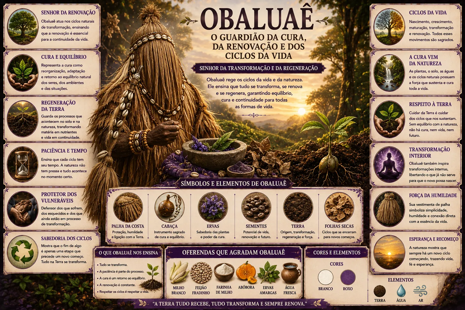 OBALUAÊ: O GUARDIÃO DA CURA, DA RENOVAÇÃO E DOS CICLOS DA VIDA 48 OBALUAÊ: O GUARDIÃO DA CURA, DA RENOVAÇÃO E DOS CICLOS DA VIDA