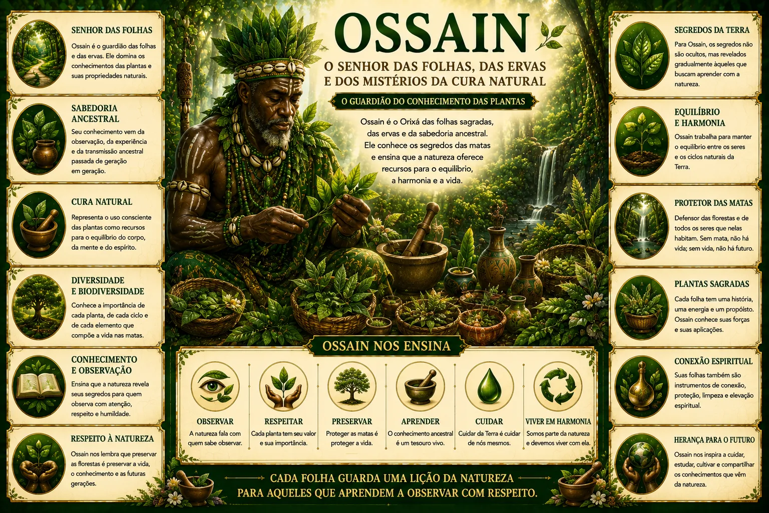 OSSAIN: O SENHOR DAS FOLHAS, DAS ERVAS E DOS MISTÉRIOS DA CURA NATURAL 49 OSSAIN: O SENHOR DAS FOLHAS, DAS ERVAS E DOS MISTÉRIOS DA CURA NATURAL