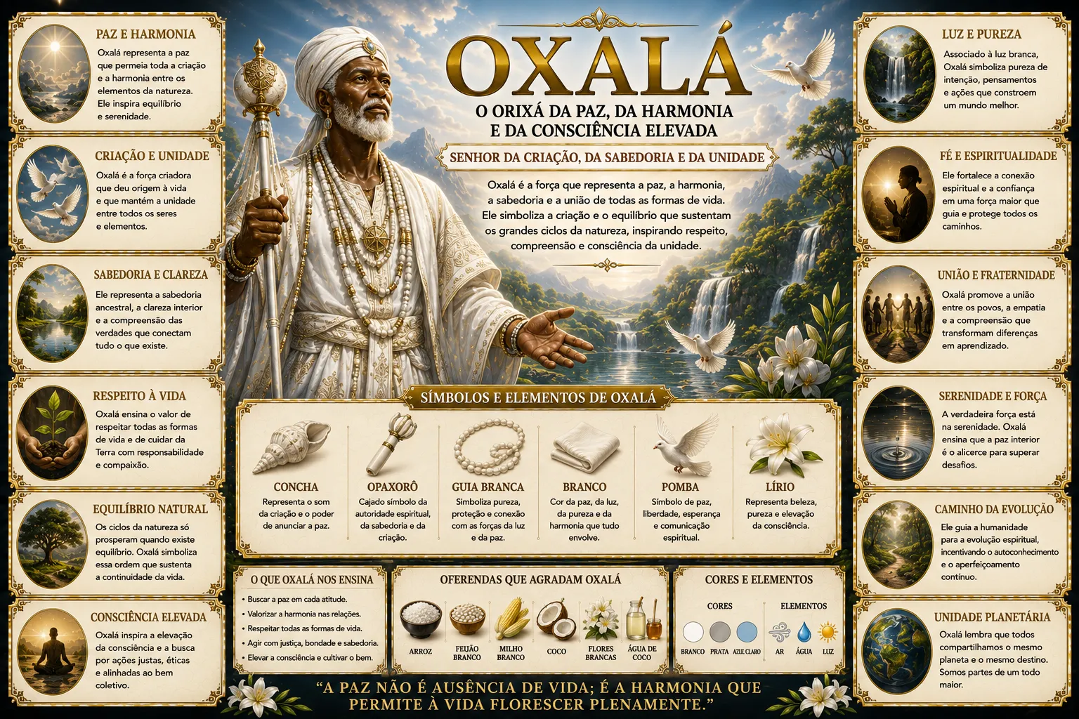 OXALÁ: O ORIXÁ DA PAZ, DA HARMONIA E DA CONSCIÊNCIA ELEVADA 40 OXALÁ: O ORIXÁ DA PAZ, DA HARMONIA E DA CONSCIÊNCIA ELEVADA