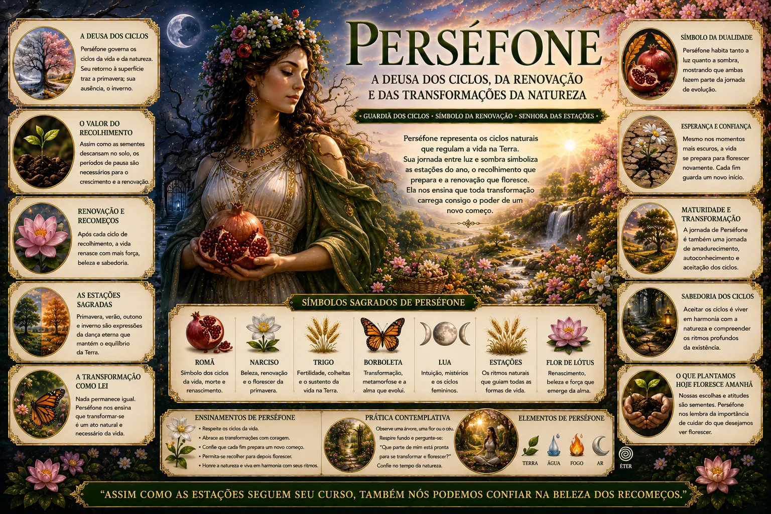 PERSÉFONE: A DEUSA DOS CICLOS, DA RENOVAÇÃO E DAS TRANSFORMAÇÕES DA NATUREZA 35 PERSÉFONE: A DEUSA DOS CICLOS, DA RENOVAÇÃO E DAS TRANSFORMAÇÕES DA NATUREZA