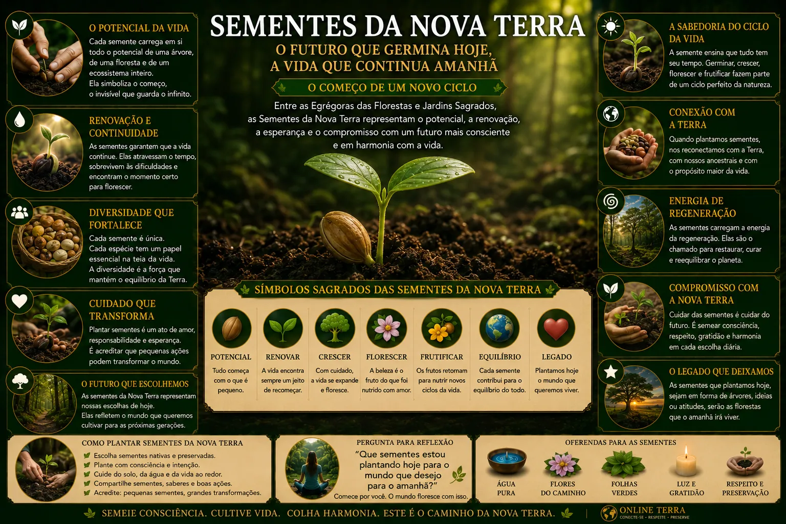 SEMENTES DA NOVA TERRA: O FUTURO QUE GERMINA HOJE E A VIDA QUE CONTINUA AMANHÃ
