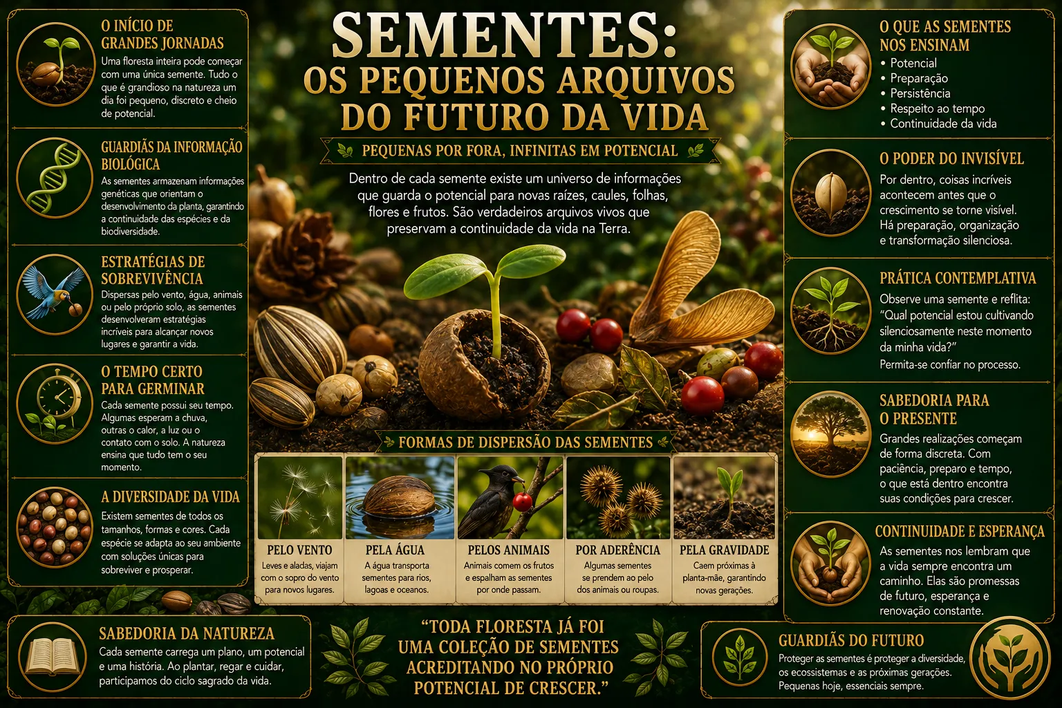 SEMENTES: OS PEQUENOS ARQUIVOS DO FUTURO DA VIDA