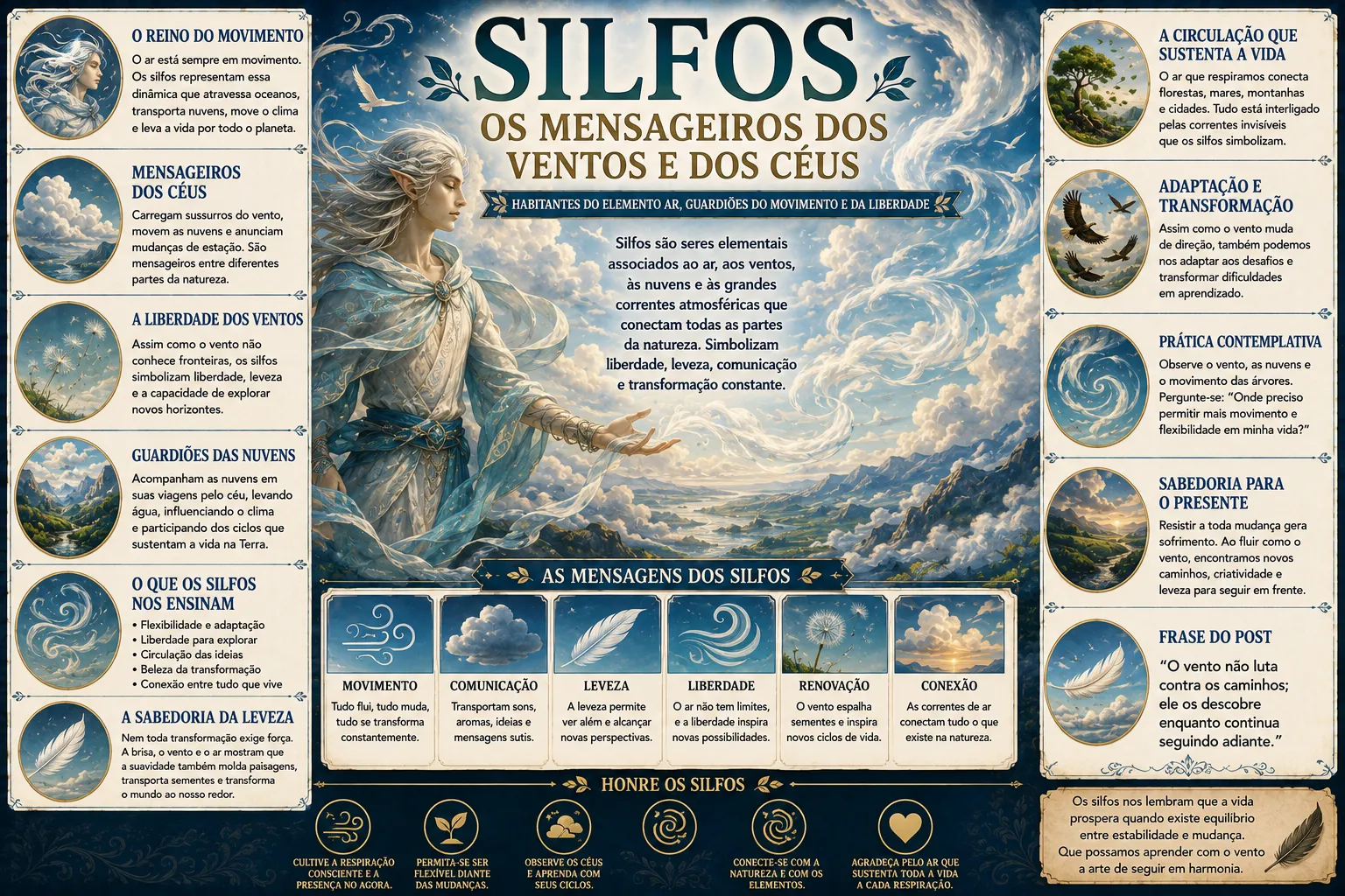 SILFOS: OS MENSAGEIROS DOS VENTOS E DOS CÉUS 57 SILFOS: OS MENSAGEIROS DOS VENTOS E DOS CÉUS