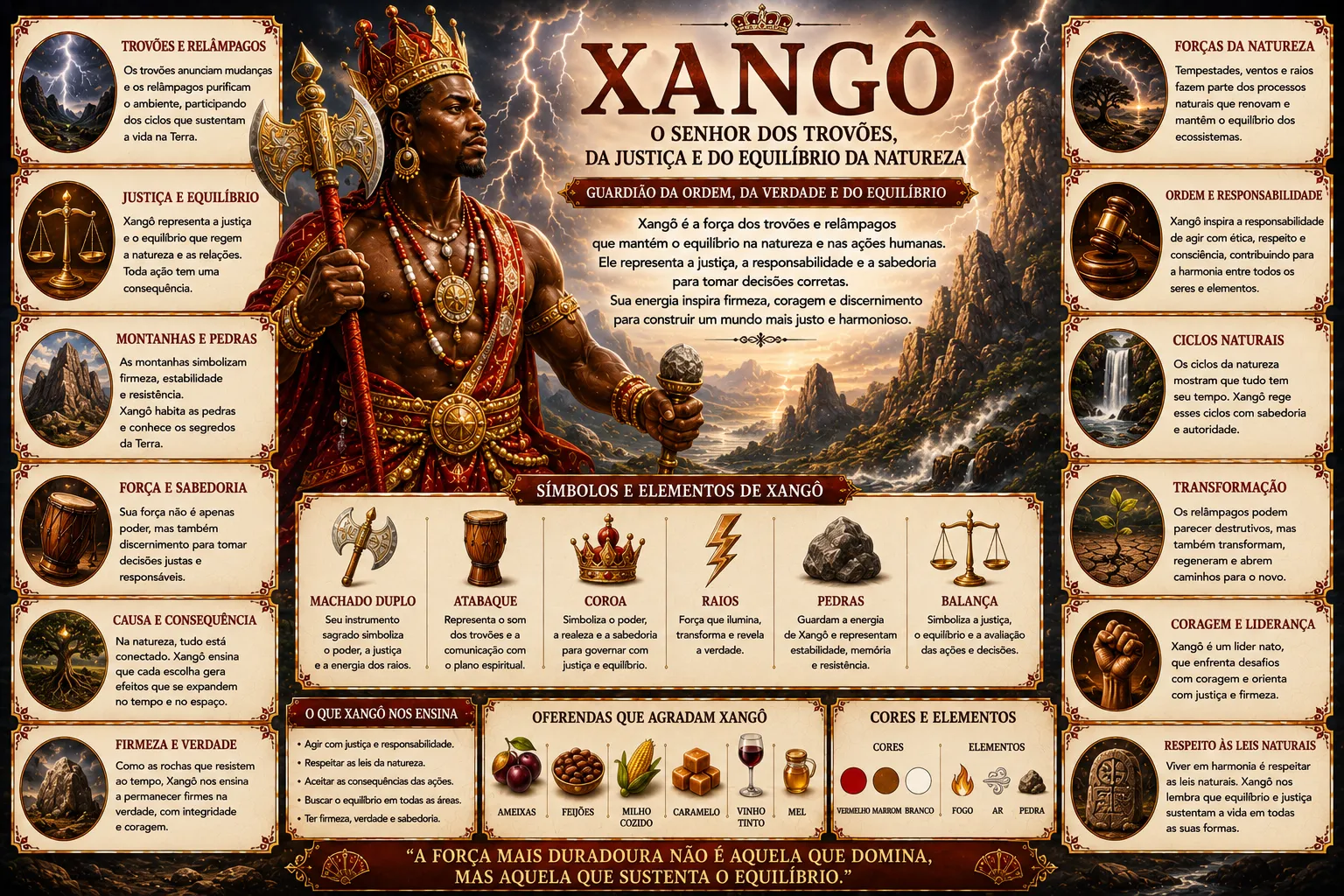 XANGÔ: O SENHOR DOS TROVÕES, DA JUSTIÇA E DO EQUILÍBRIO DA NATUREZA 43 XANGÔ: O SENHOR DOS TROVÕES, DA JUSTIÇA E DO EQUILÍBRIO DA NATUREZA
